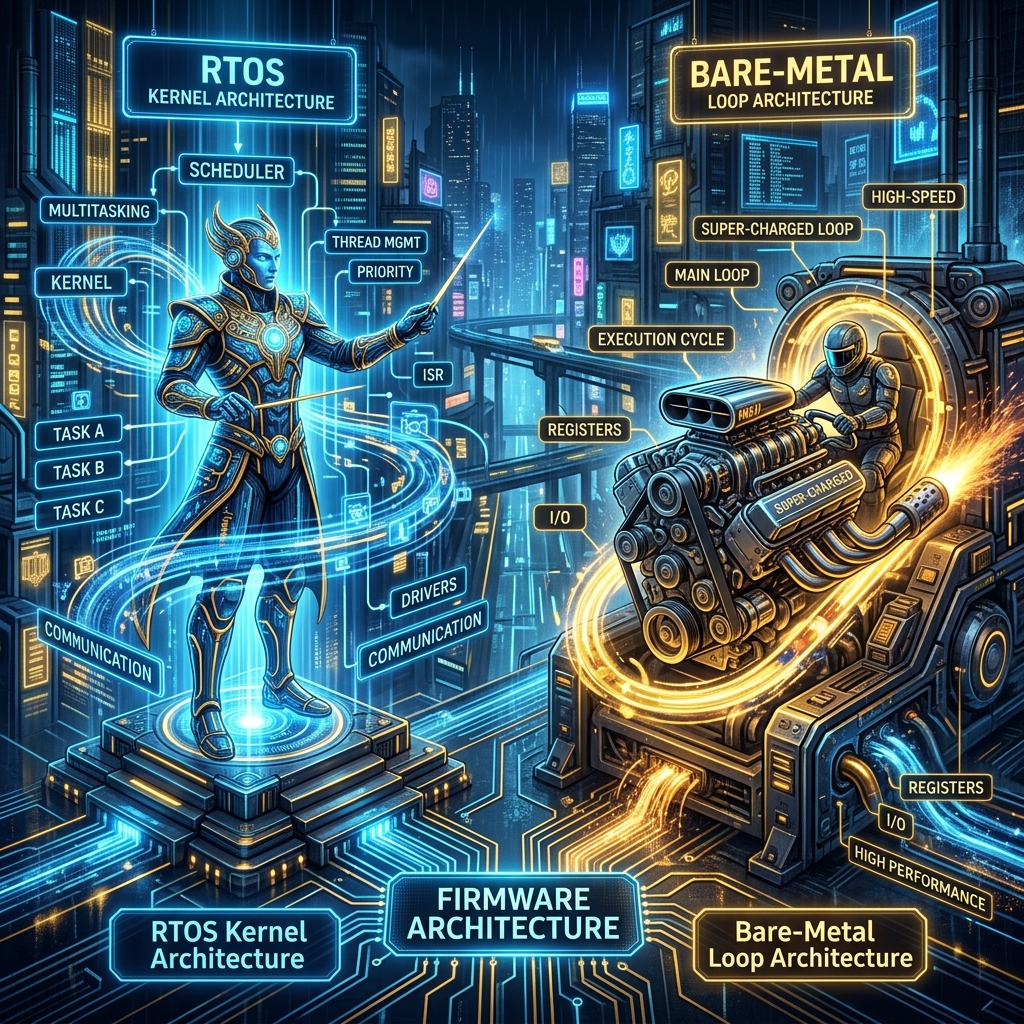 RTOS Architecture vs Bare-Metal